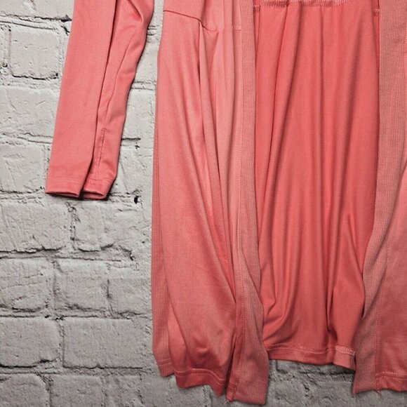 Muk Luks Coral Pink Soft Duster Cardigan Sweater NWT Size L - Picture 5 of 11